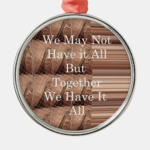 Have it all Giraffe Safari  Hakuna Matata woven so Metal Tree Decoration