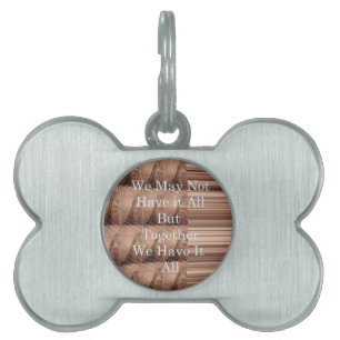 Have it all Giraffe Safari  Hakuna Matata woven so Pet ID Tag