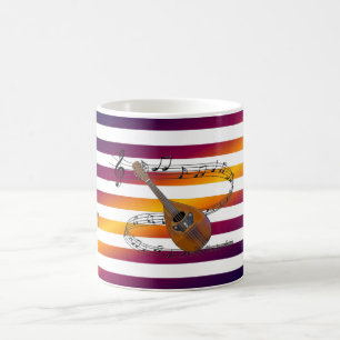 Have Mandolin ~ Will Travel ~ Musical Stripes ~ Coffee Mug
