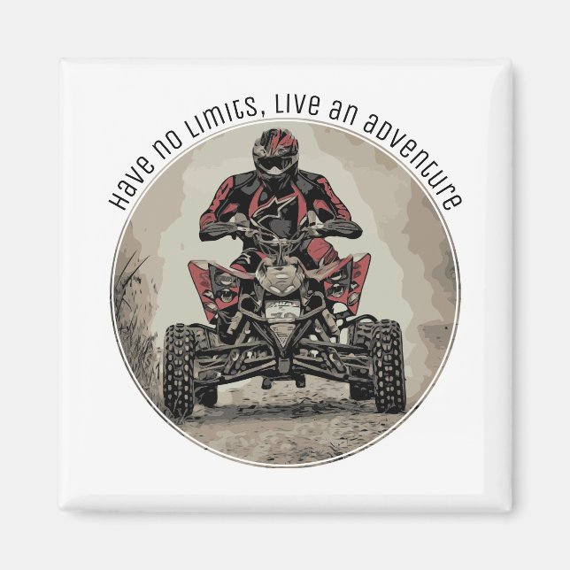 Have no limits, live an adventure magnet (Front)