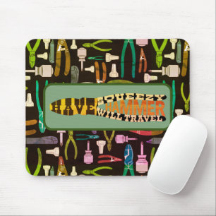 Have Squeezy Hammer Will Travel Retro Mouse Mat