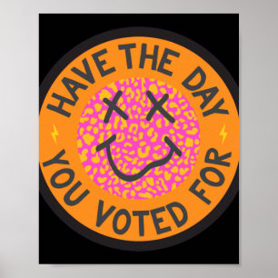 Have The Day You Voted For Leopard Face Poster
