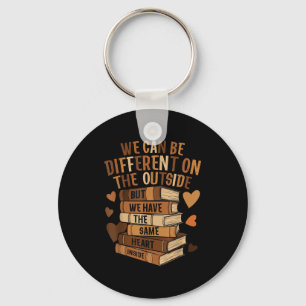 Have the same heart black history month book lover key ring