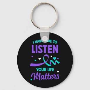 Have Time To Listen Mental Health Suicide Awarenes Key Ring