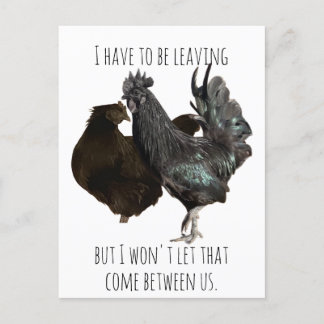 have to be leaving postcard