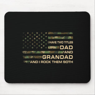 Have Two Titles Dad And Grandad Fathers Day Funny Mouse Mat