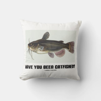 Have You Been Catfished? Catfish Illustration Cushion