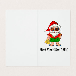 Have You Been Chill? Christmas Santa in Beach Vibe