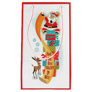 Have You Been Naughty Or Nice? Santa Gift Bag