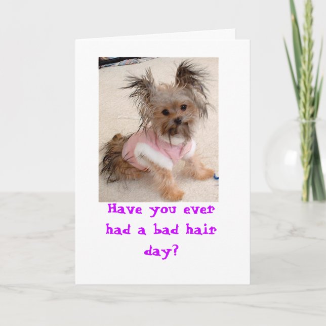 Have you ever had a bad hair day? card (Front)