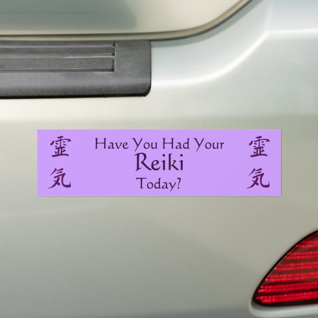 Have You Had Reiki Symbol  Bumper Sticker (On Car)