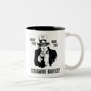 Have You Had The Screaming Barfies Ice Climbing Two-Tone Coffee Mug