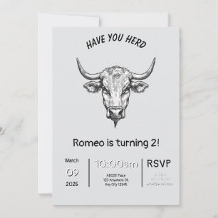 Have You Heard Birthday Invitation Card