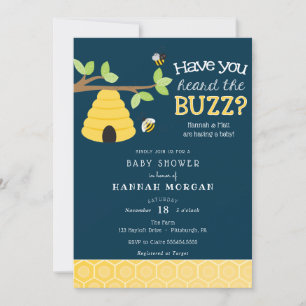 Have you Heard the Buzz? Bee Baby Shower Invitation