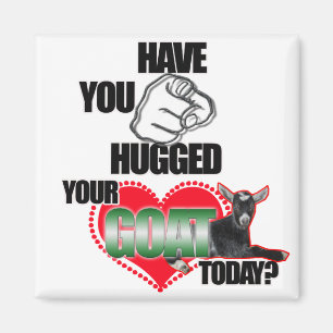 HAVE YOU HUGGED YOUR GOAT TODAY? MAGNET