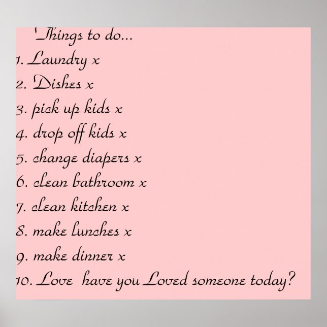 Have you loved today? poster (Front)