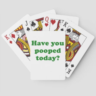 Have you Pooped Today Playing Cards