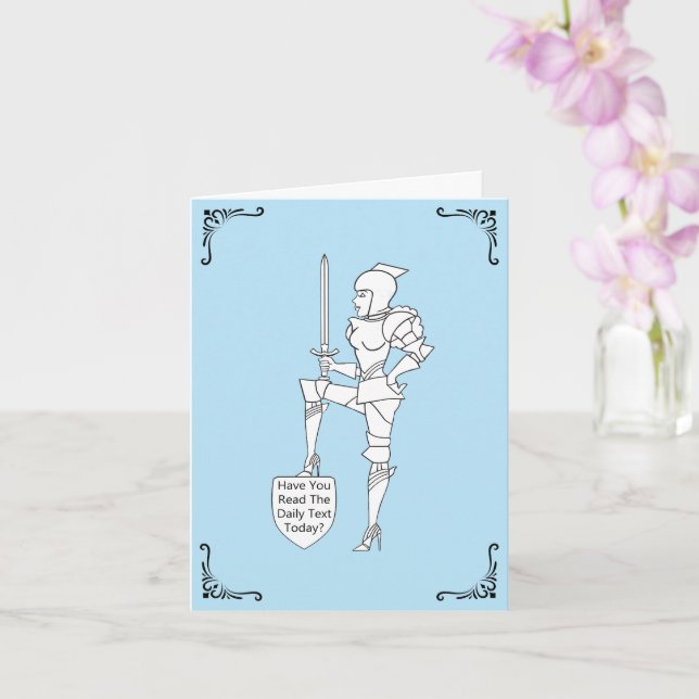 "Have You Read the Daily Text Today?"  Card (Orchid)