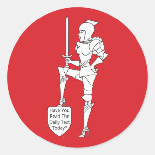 “Have You Read the Daily Text Today?”  Classic Round Sticker