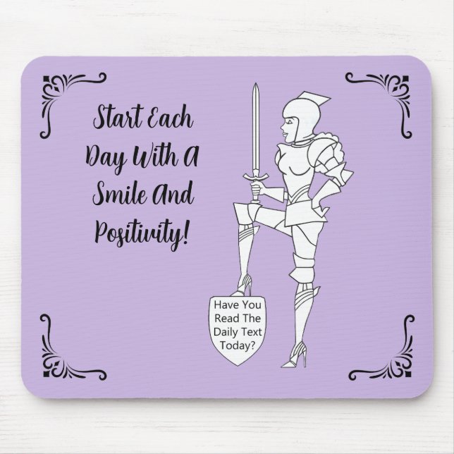 "Have You Read the Daily Text Today?" Mouse Mat (Front)