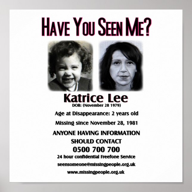 Have You Seen Me Katrice Lee Poster (Front)