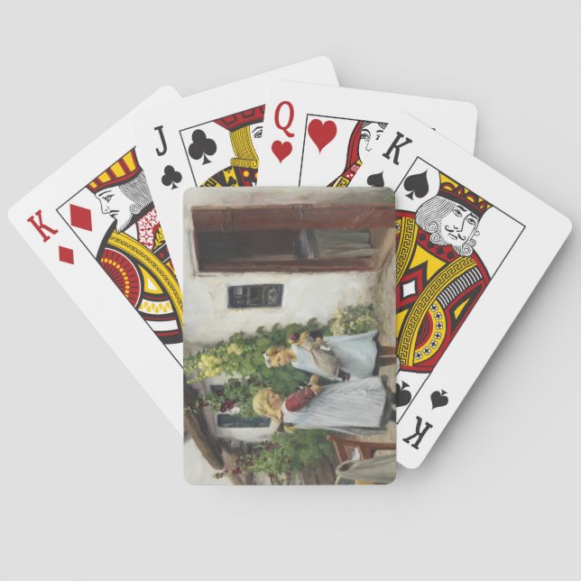 Have You Seen My Kitten? (by H.A. Brendekilde) Playing Cards (Back)