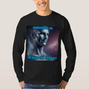 Have you Tried AI - Men's Black Long Sleeve Tee