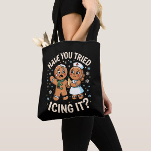 Have You Tried Icing Christmas Gingerbread Xmas Tote Bag