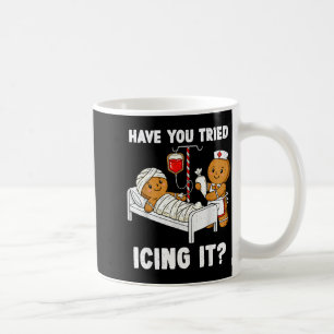 Have You Tried Icing It Christmas Icu Nurse Ginger Coffee Mug