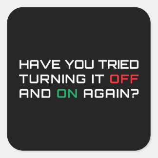 Turn It Off Stickers | Zazzle.co.uk
