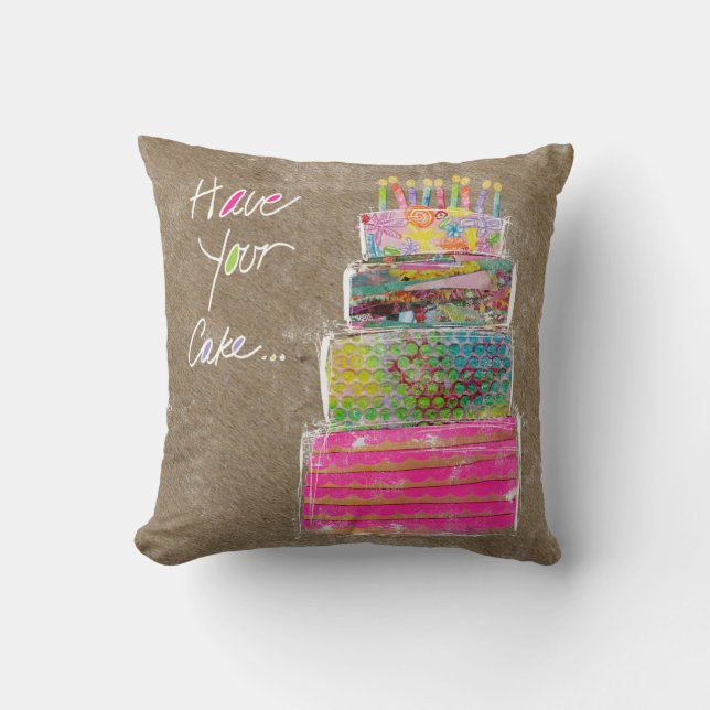 Have Your Cake Pillow (Front)