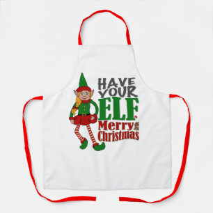 Have your elf a merry little Christmas Apron