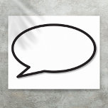 HAVE YOUR SAY! Comic Book Speech Bubble Poster<br><div class="desc">PERSONALISED COMIC BOOK POP ART SPEECH BUBBLE POSTER. Left blank so that you can customise it. Choose your own colour background. Hand-write or use one of the great Zazzle fonts to add your message or name or the name of a loved one to create a unique gift. Personalise, customise, make...</div>