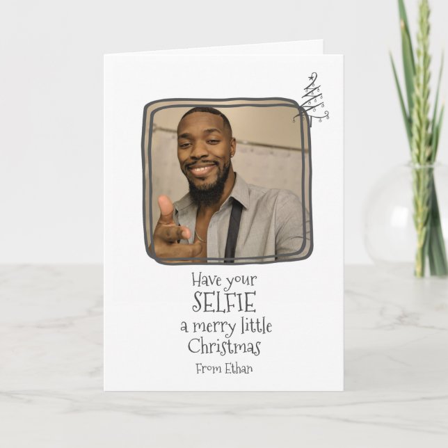 Have Your Selfie A Merry Little Christmas Card (Front)