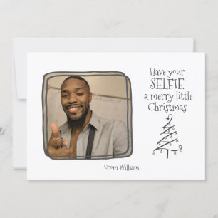 Have Your Selfie A Merry Little Christmas Holiday Card