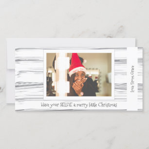 Have Your Selfie A Merry Little Christmas Holiday Card