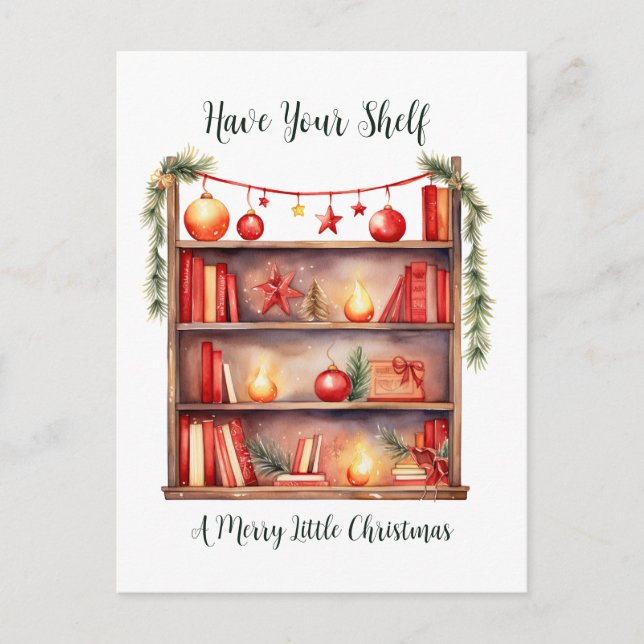 Have Your Shelf A Merry Little Christmas Postcard (Front)
