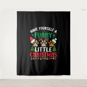have yourself a furry little christmas tapestry
