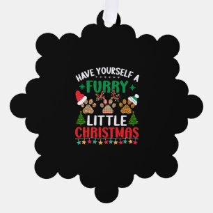 have yourself a furry little christmas tree decoration card