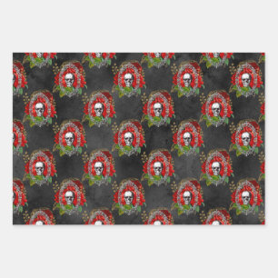 Have Yourself a Gothic Little Christmas Wrapping Paper Sheet