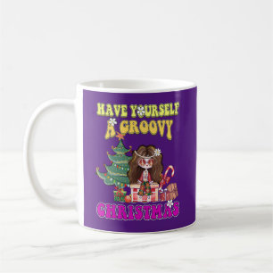 HAVE YOURSELF A GROOVY CHRISTMAS funny 70's style Coffee Mug