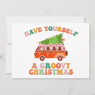 Have Yourself A  Groovy Christmas Invitation