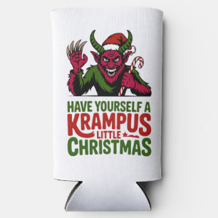 Have Yourself a Krampus Little Christmas Krampus L Seltzer Can Cooler