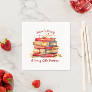 Have Yourself A Merry Little Bookmas, Book Club Napkin