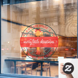 Have Yourself A Merry Little Christmas Business Window Cling