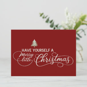 Have Yourself A Merry Little Christmas Cosy Winter Holiday Card