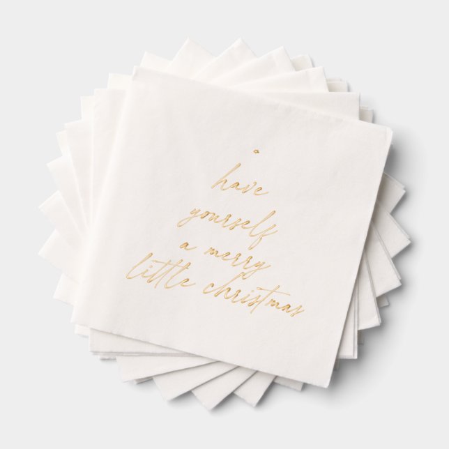 Have yourself a merry little Christmas Foil Napkins (Insitu (Stacked))