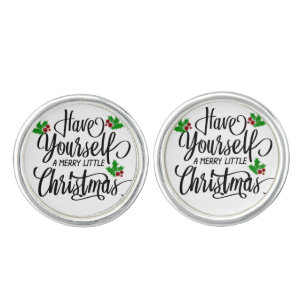 Have Yourself a Merry Little Christmas Holiday Cufflinks