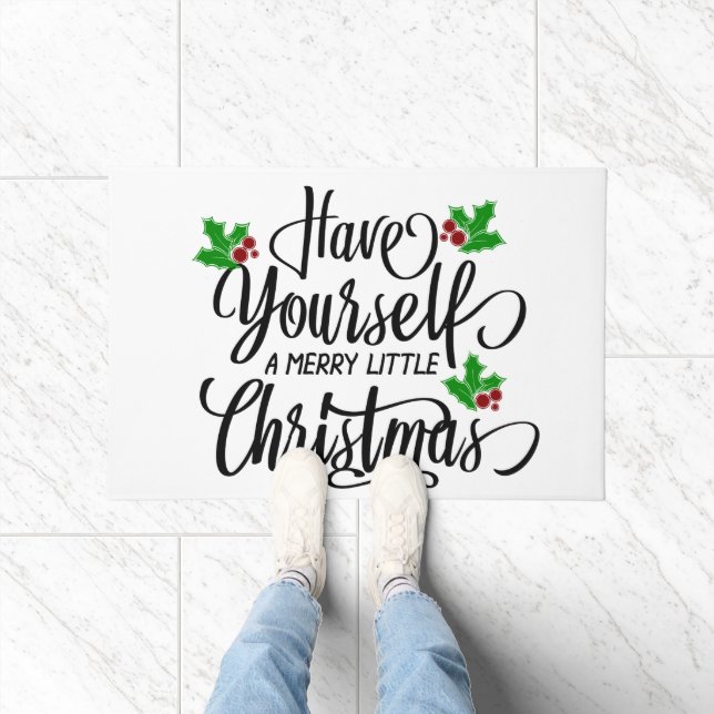 Have Yourself a Merry Little Christmas Holiday Doormat (Indoor)