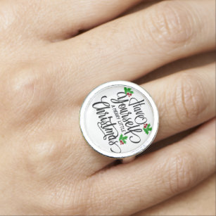 Have Yourself a Merry Little Christmas Holiday Ring